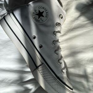 CONVERSE WOMEN’S CHUCK TAYLOR PLATFORM HIGH TOP SNEAKERS IN WHITE